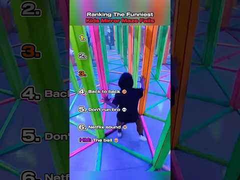 Ranking funniest kids mirror maze fails