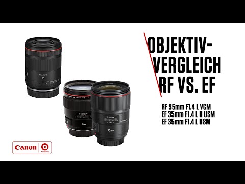 Canon Objektivvergleich RF 35mm F1.4L VCM vs. EF 35mm F1.4 L USM I & II