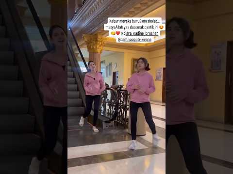 Masyaallah Cantika dan Ciara ga lupa buat sholat #cantikaputrikirana  #ciaranadinebrosnan