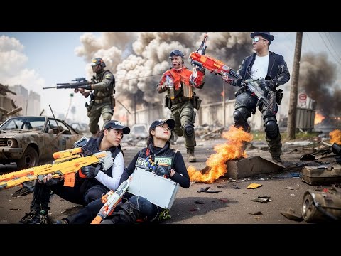 LTT Nerf War : Epic escape of SEAL X Nerf Guns Heroes fighting to save the world!