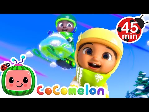 Nina VS Cody 🏁 Snow Race! ❄️ | CoComelon - It's Cody Time | Nursery Rhymes for Babies