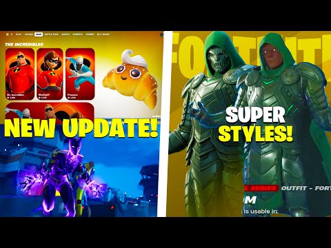 Fortnite NEW Update! (Super Styles, Doom, COLLABS, Marvel LTM)