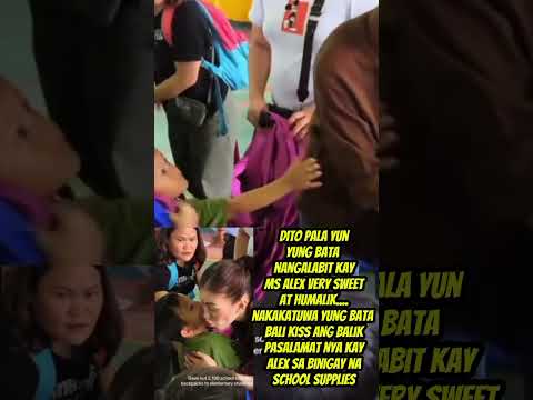 Very sweet ang bata humalik ka Ms Alex #shortvideo #cctto