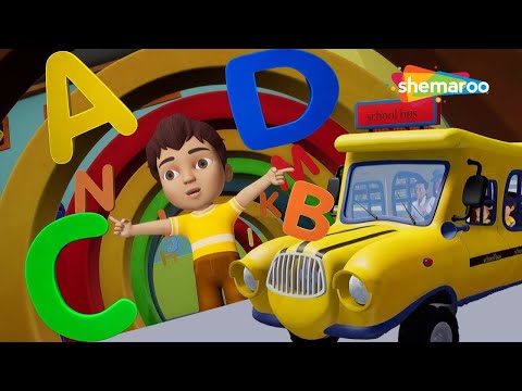 Wheels on the Bus +ABCD Best Alphabet Song 3D Nursery Rhymes & Kids Song | @shemarookidsjunior