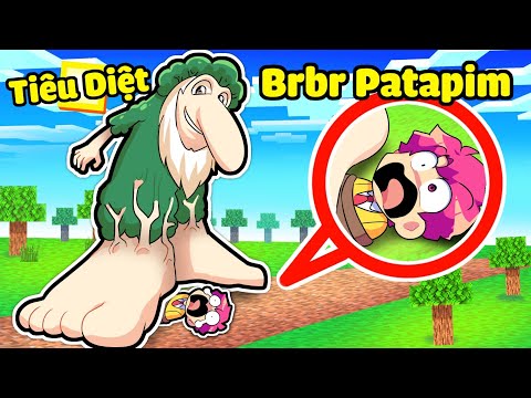 HIHA THỬ THÁCH 24H ĐÁNH BẠI BR BR PATAPIM TRONG MINECRAFT*TIÊU DIỆT BR BR PATAPIM 🤣😍