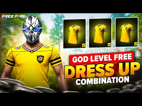 FREE YELLOW 💛 JERSEY GOD LEVEL DRESS UP || NO TOP UP 💎 DRESS UP || MAD HYPER GAMING 🔥