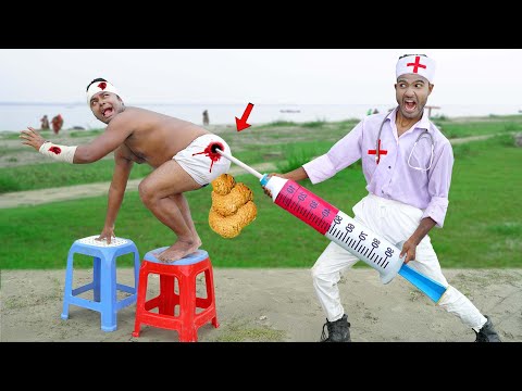 Top New Funniest Fun Comedy Video 2025 Amazing Injection Wala Trending Comedy Video | Doctor E-34