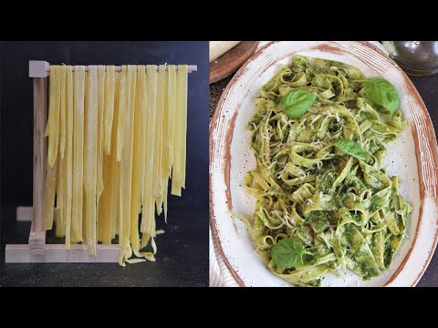 Homemade Pasta with Pesto