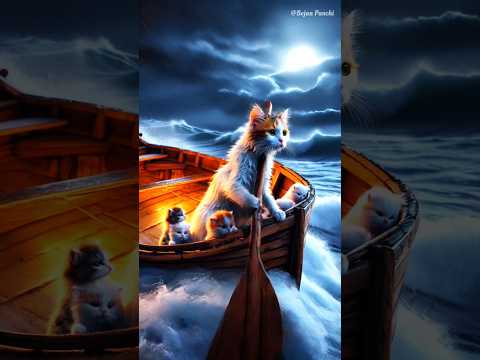 The Brave Cat Mom Who Fought the Storm to Save Her Babies | Heart Touching Story