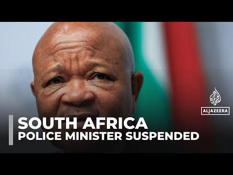 South African police minister suspended over corruption allegations