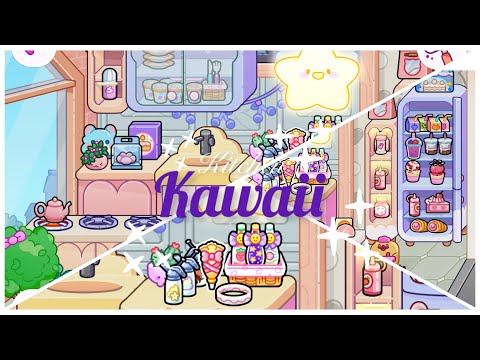 Kawaii kitchen design idea 🌸💜 pazu avatar world 🌎