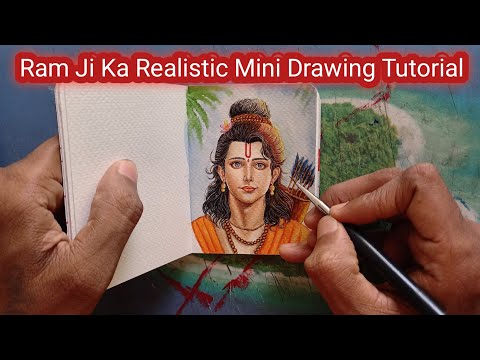 Shree Ram ji Ka Realistic Drawing Tutorial //#art #ram @UX_ARtshow