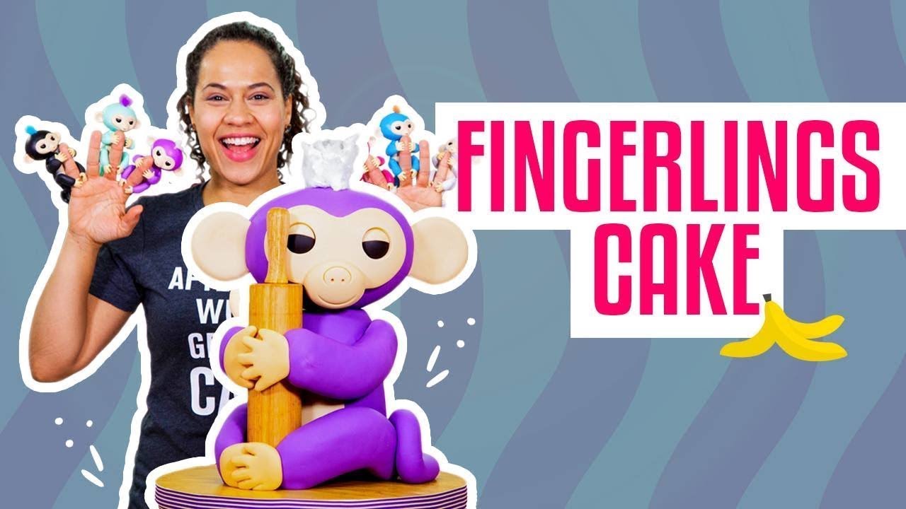 How To Make A MIA FINGERLINGS MONKEY Out Of Vanilla CAKE & Fondant How To Cake It