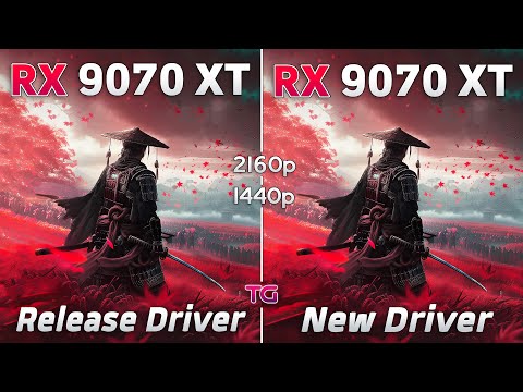 RX 9070 XT New Driver vs Release Driver - Test in 1440p & 4K