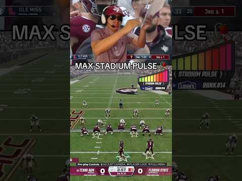 WE CANT HANDLE STADIUM PULSE #collegefootball #football #fsu #aggies #funny #fyp  #viral #shorts