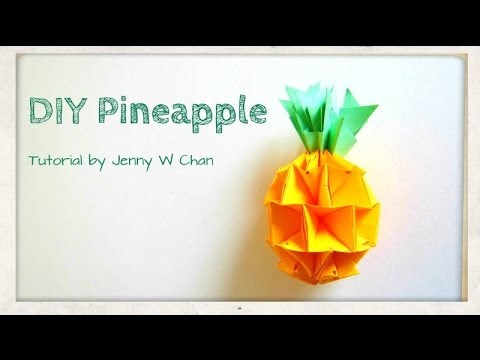 Summer Crafts - DIY How to Make a Pineapple - Red...