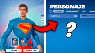 Por qué no puedo usar la Skin de SUPER MAN y sus RECOMPENSAS en FORTNITE 🔥