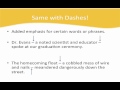 Understanding Parentheses and Dashes