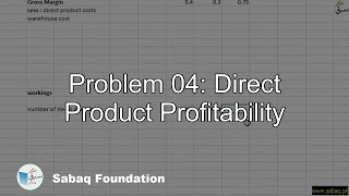 Problem 04: Direct Product Profitability