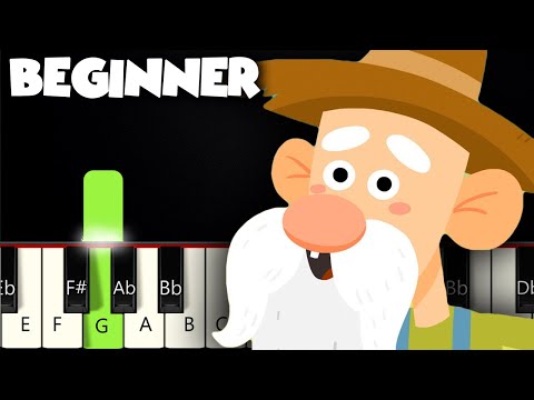 Old MacDonald Had A Farm | BEGINNER PIANO TUTORIAL + SHEET MUSIC by Betacustic