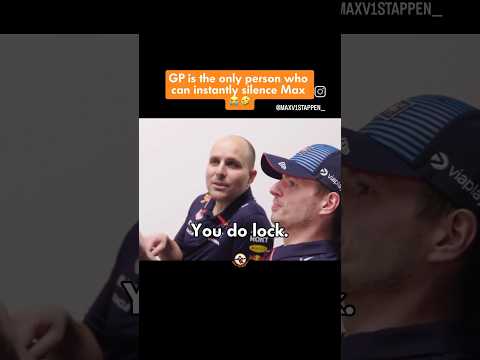 GP Is The Only Person Who Can Instantly Silence Max #maxverstappen #f1 #shorts