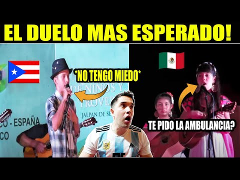 Joven Mexicana Deja Sin Palabras A Cantante PUERTORRIQUEÑO En Duelo Improvisación Musical