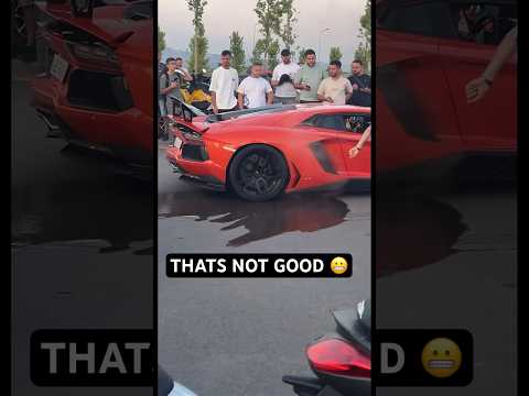 This is what happens when you rev your Lamborghini #reels #shorts #lamborghini #viral #fyp