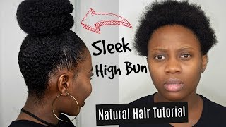 How To Do A High Puff On Super Short Twa 4c Natural Hair Mona B