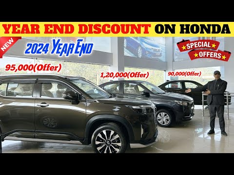 Latest Year End Discount Offer On All Honda Car In 2024 😱 | Amaze, Elevate Car Year End Discount