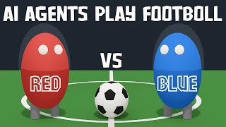 AI Agents Play Football — Red vs Blue Match | Deep Reinforcement Learning #ai #deeplearning #short
