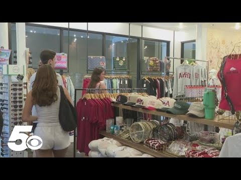 YouTube video thumbnail: University of Arkansas Move-in Weekend Boosts Fayetteville Businesses