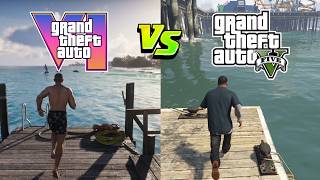 GTA 6 vs GTA 5 | COMPARACION y VISTAZO DETALLADO