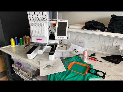 LIVE: My Embroidery Process! Setting Up To Embroider Polos