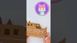 SO EASY! Transform a Box into a Kitty Pirate Ship! 🙀⛵️🏴‍☠️