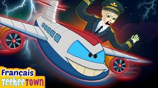 👻✈️ Cinq petits squelettes dans le ciel 🌙 | Chansons d'Halloween pour enfants | Teehee Ville