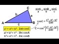 Law of Cosine Applications and Concepts