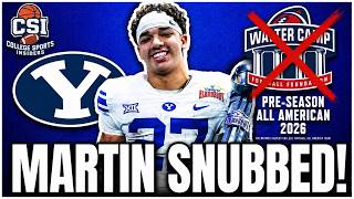 LJ Martin SNUBBED Off Walter Camp All American List | Paramount+ Texas Tech in Landmark Deal