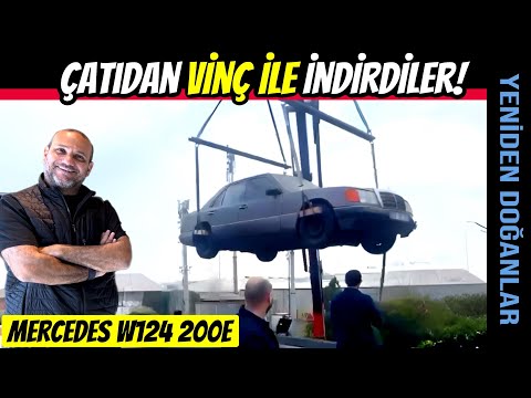 Mercedes 200E W124 | 9 Yıl Sonra Fabrika Çatısından Vinçle İndirdiler!