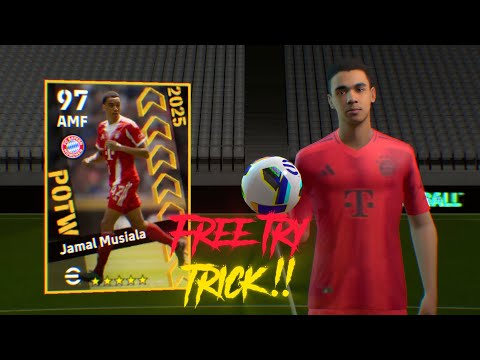 Trick To Get 102 Rated Jamal Musiala In eFootball 2025 | Musiala potw trick efootball 2025