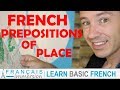 Exploring French Prepositions of Place
