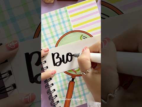 Creative Front Page Design: Biology 🧬 #shorts #nhuandaocalligraphy #frontpage