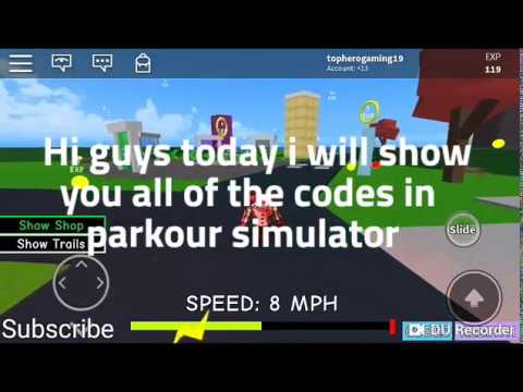 All Codes For Parkour Simulator 07 2021 - codes for parkour simulator roblox twitter