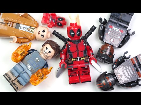 LEGO Deadpool & Wolverine Lady Deadpool | Human Torch | Cassandra Nova Blade Unofficial Minifigures