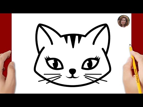 Cómo dibujar un gato fácil | Cómo dibujar un gatito | Dibujos Fáciles