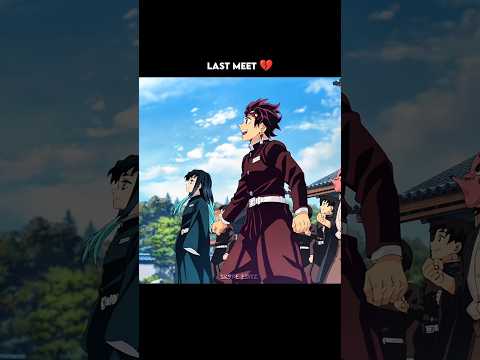 Tanjiro & Muichiro last meet 💔😭 #demonslayer #foryou #kny #shorts