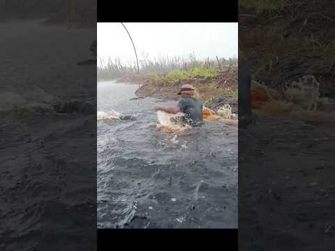 The water monster has taken the bait #fishing