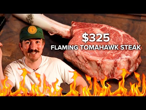 FLAMING TOMAHAWK STEAK SANDWICH