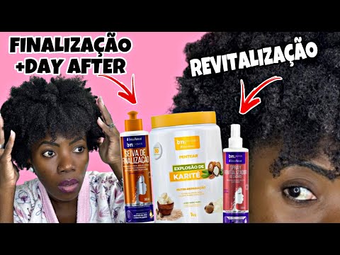 FINALIZAÇÃO COM EXPLOSÃO DE KARITÉ + REVITALIZAÇÃO DO CABELO CRESPO NO DAY AFTER