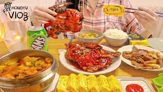 홍유 VLOG | 코스트코 다녀와서 소분하고 집밥 요리하는 자취일상.낙곱새,김치우동,무화과 수확하고 글라스데코 만들기 🐠⛅ 취미 생활하는 먹방 브이로그 홍유