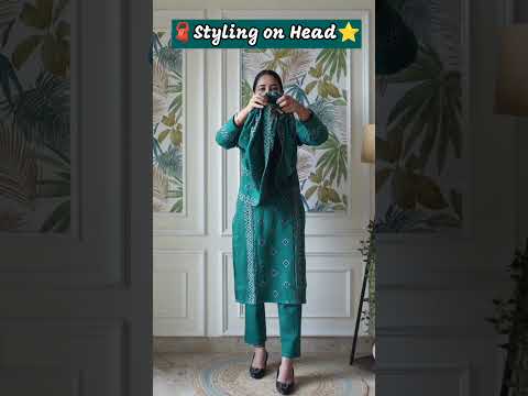 🧣Styling on Kurta 💫 #trendingshorts #stylinginspo #fashionstyle #viralwinterhacks #shorts
